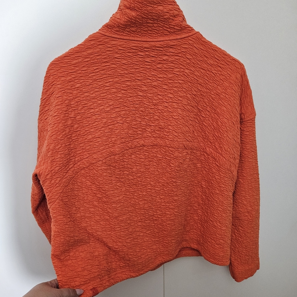 LULULEMON Rippled Full Zip Jacket Autumn Red Size 4 - Picture 15 of 15